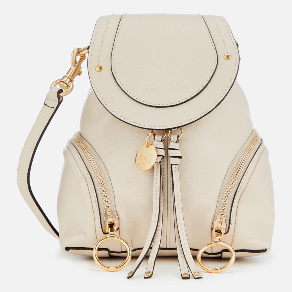 See by Chloe Mini Olga Backpack in Cement Beige